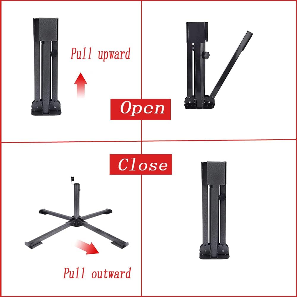 Foldable Patio Sun Shade Anchor Holder Adjustable Portable Beach Anchor Heavy Duty Tempered Iron Outdoor Patio Umbrella Base Holder