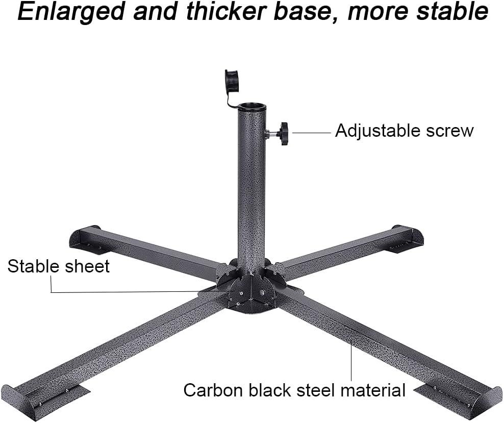 Foldable Patio Sun Shade Anchor Holder Adjustable Portable Beach Anchor Heavy Duty Tempered Iron Outdoor Patio Umbrella Base Holder
