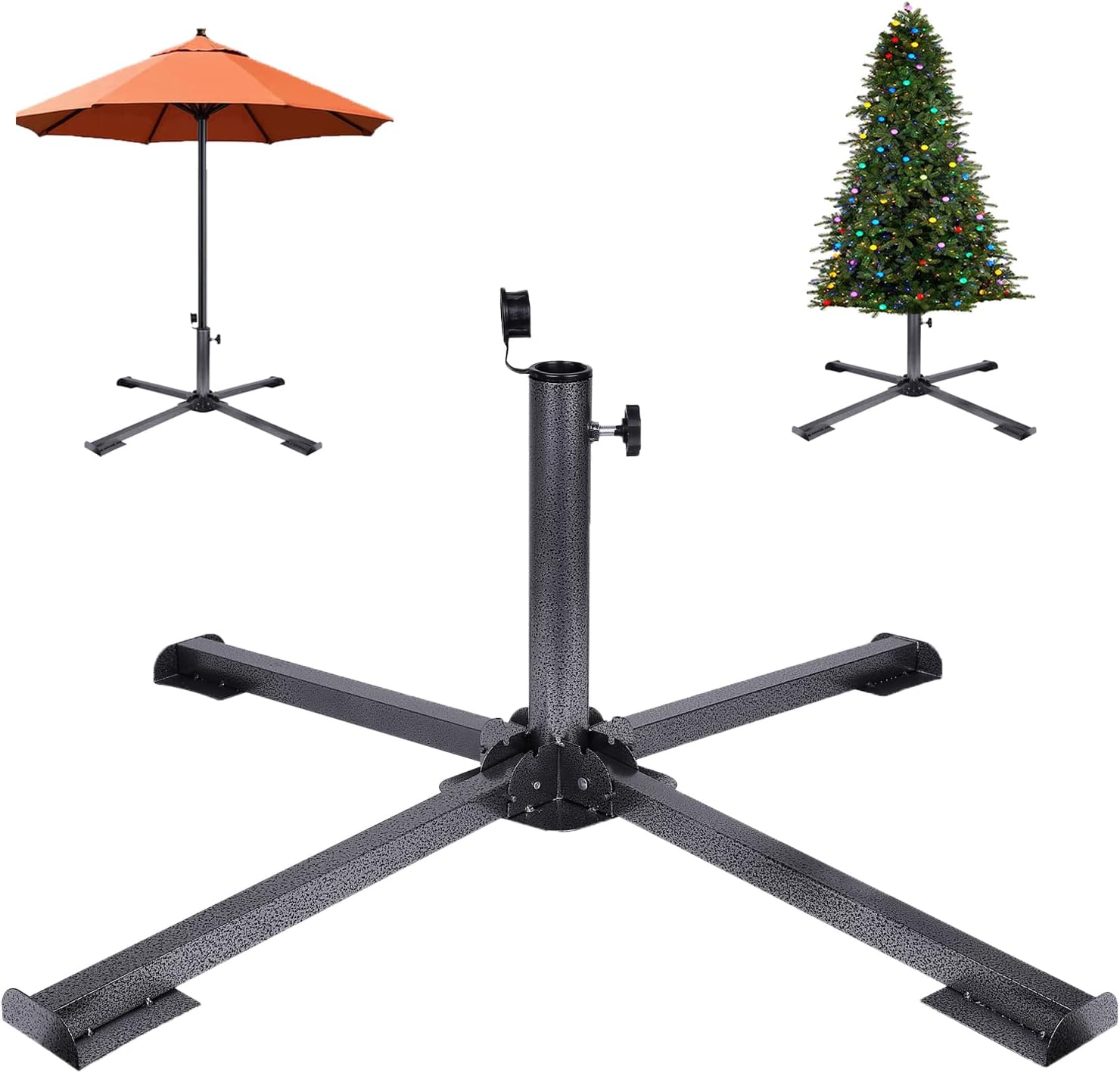 Foldable Patio Sun Shade Anchor Holder Adjustable Portable Beach Anchor Heavy Duty Tempered Iron Outdoor Patio Umbrella Base Holder