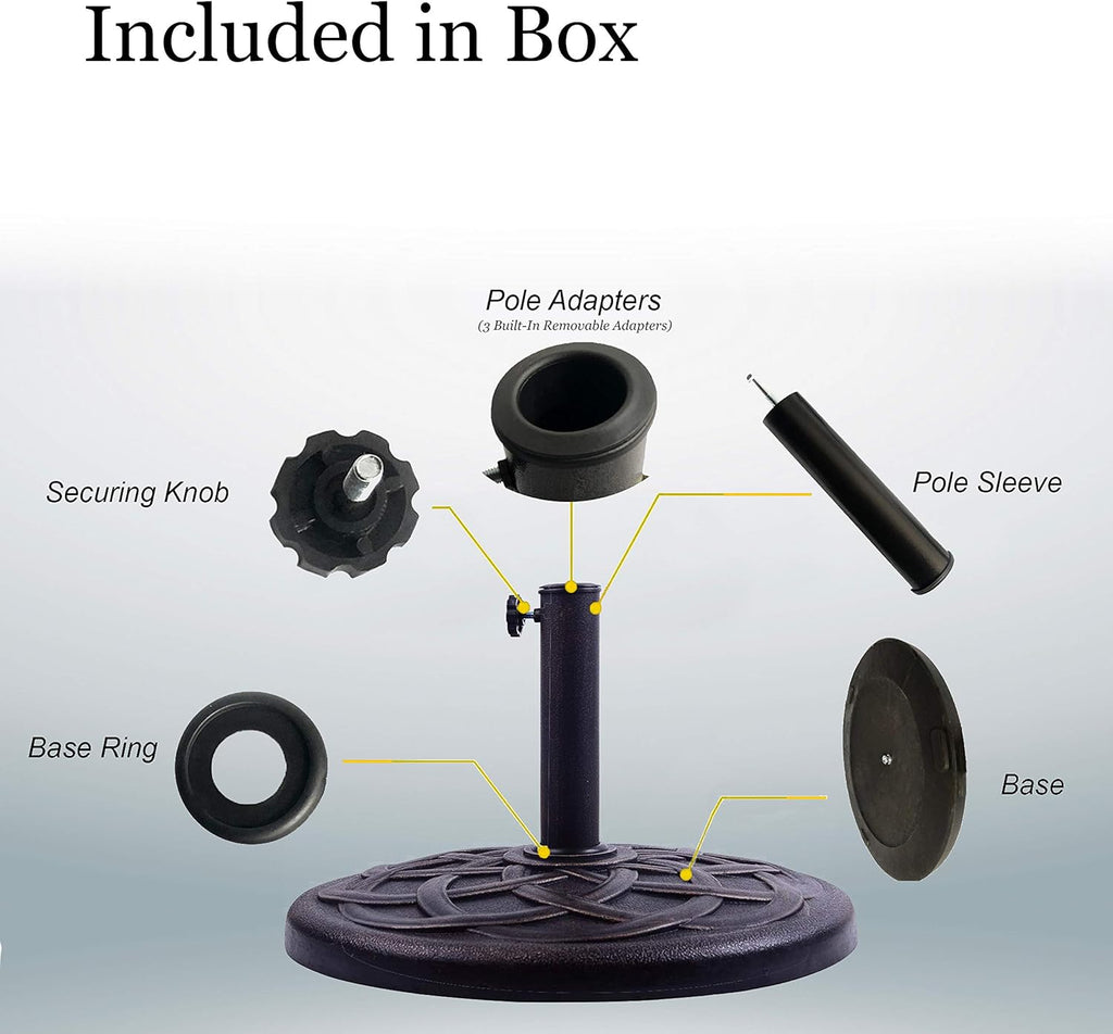 BACKYARD EXPRESSIONS PATIO · HOME · GARDEN 911554 21 Pound Umbrella Base, Bronze