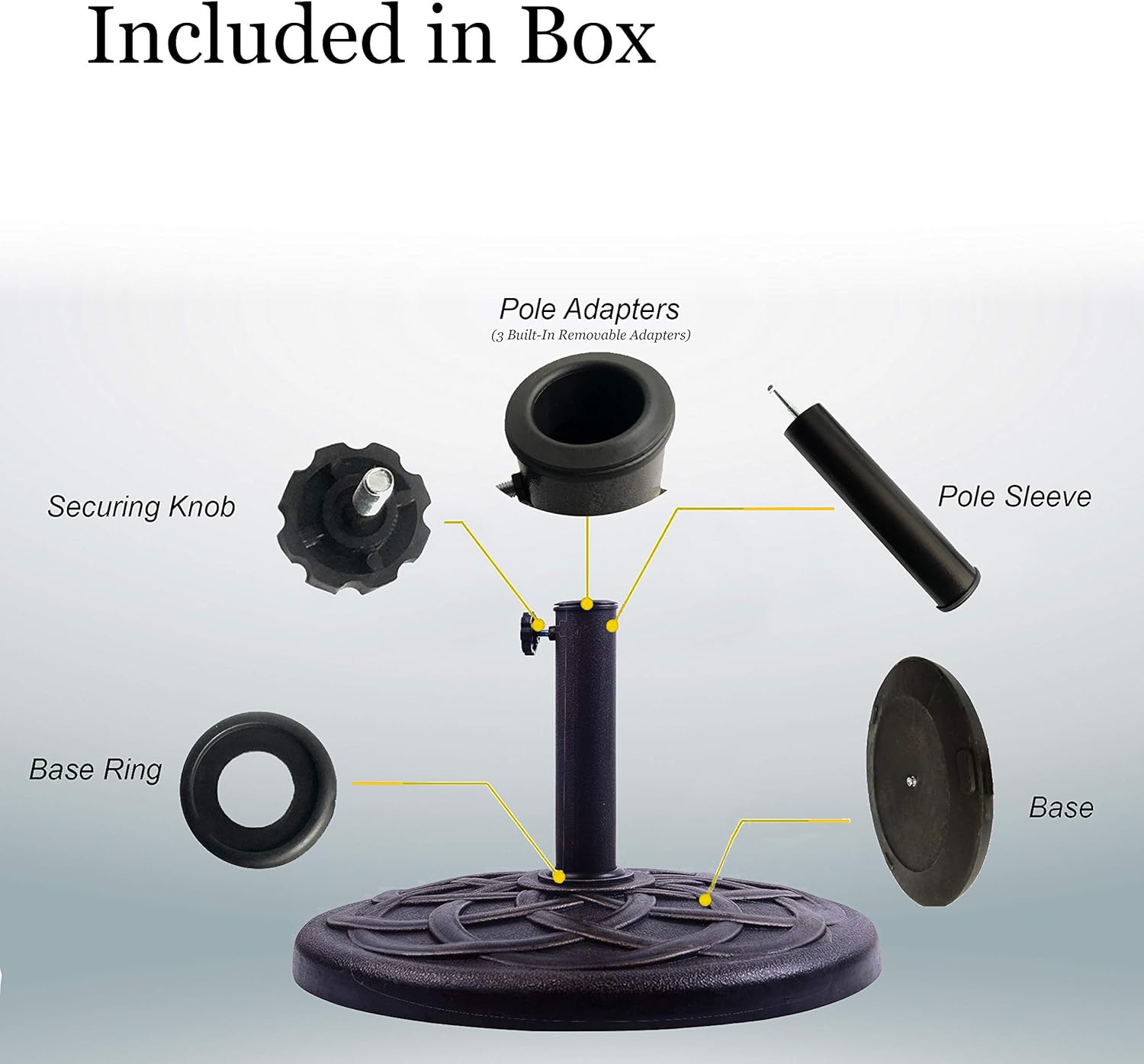 BACKYARD EXPRESSIONS PATIO · HOME · GARDEN 911554 21 Pound Umbrella Base, Bronze