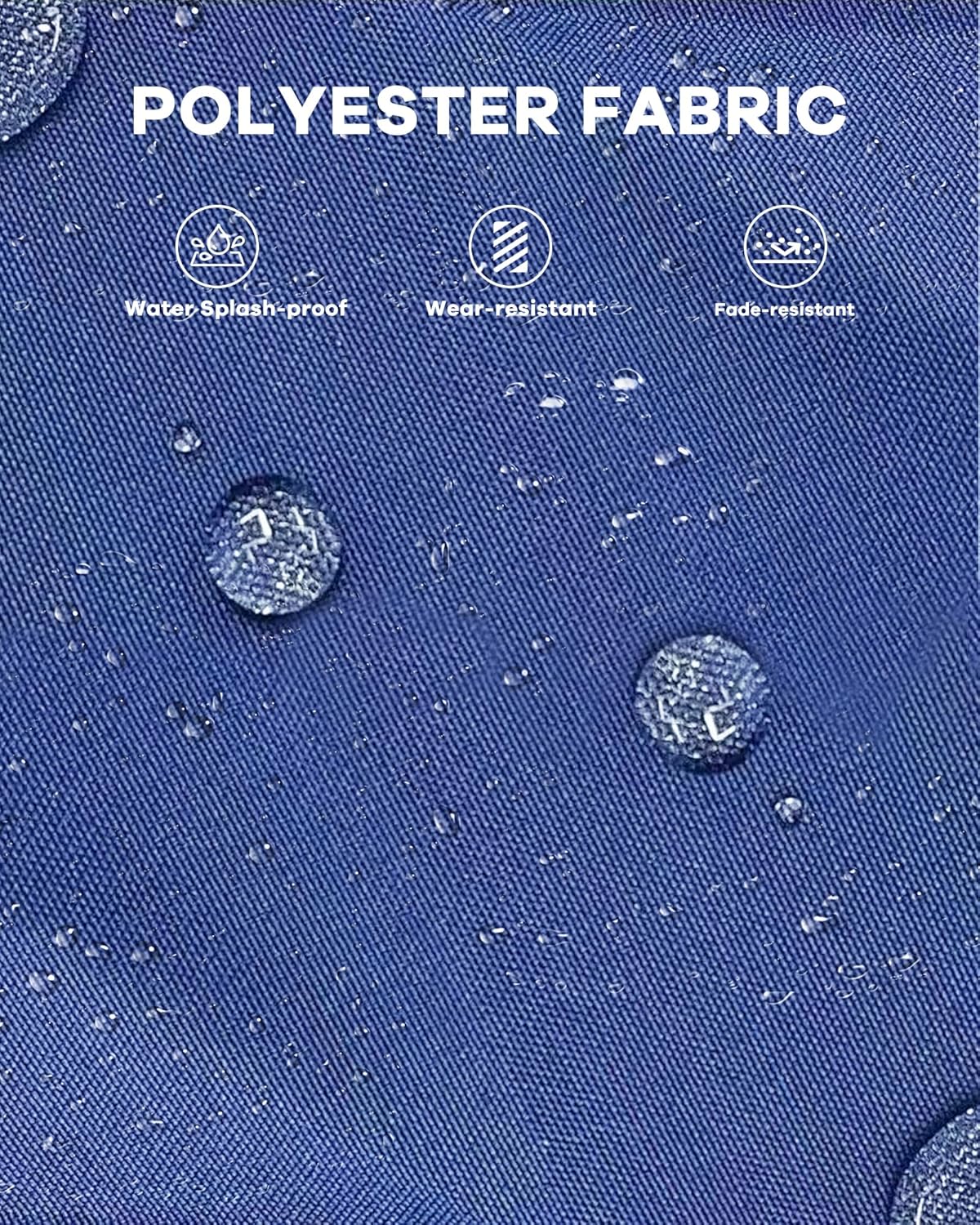 GarveeLife 7 Seats Aluminum Patio Furniture Set, 5 Pieces Outdoor Sectional Sofa Conversation Set Sectional Sofa with 4 in Armrest & 5 in Thick Cushions & Coffee Table，Blue